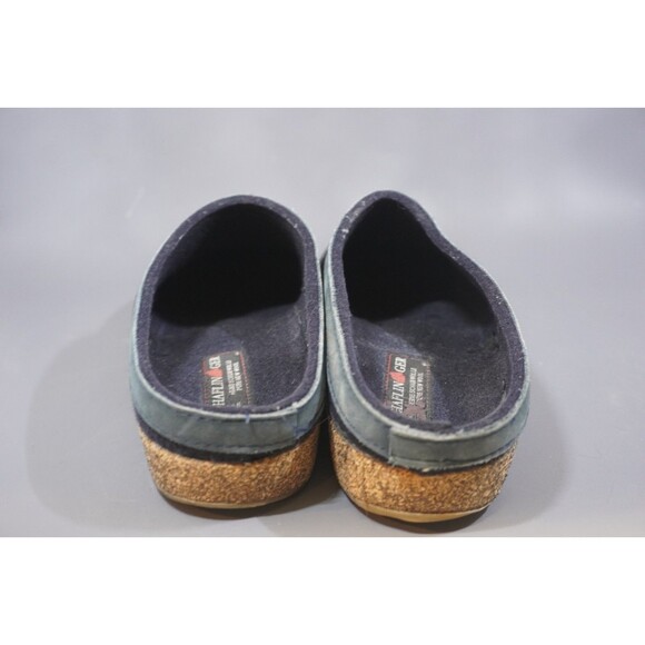 Haflinger Grizzly Torben Navy Blue Pure Wool Felt Men\'s Clogs EU 44 (M 11/W 13) main image 7